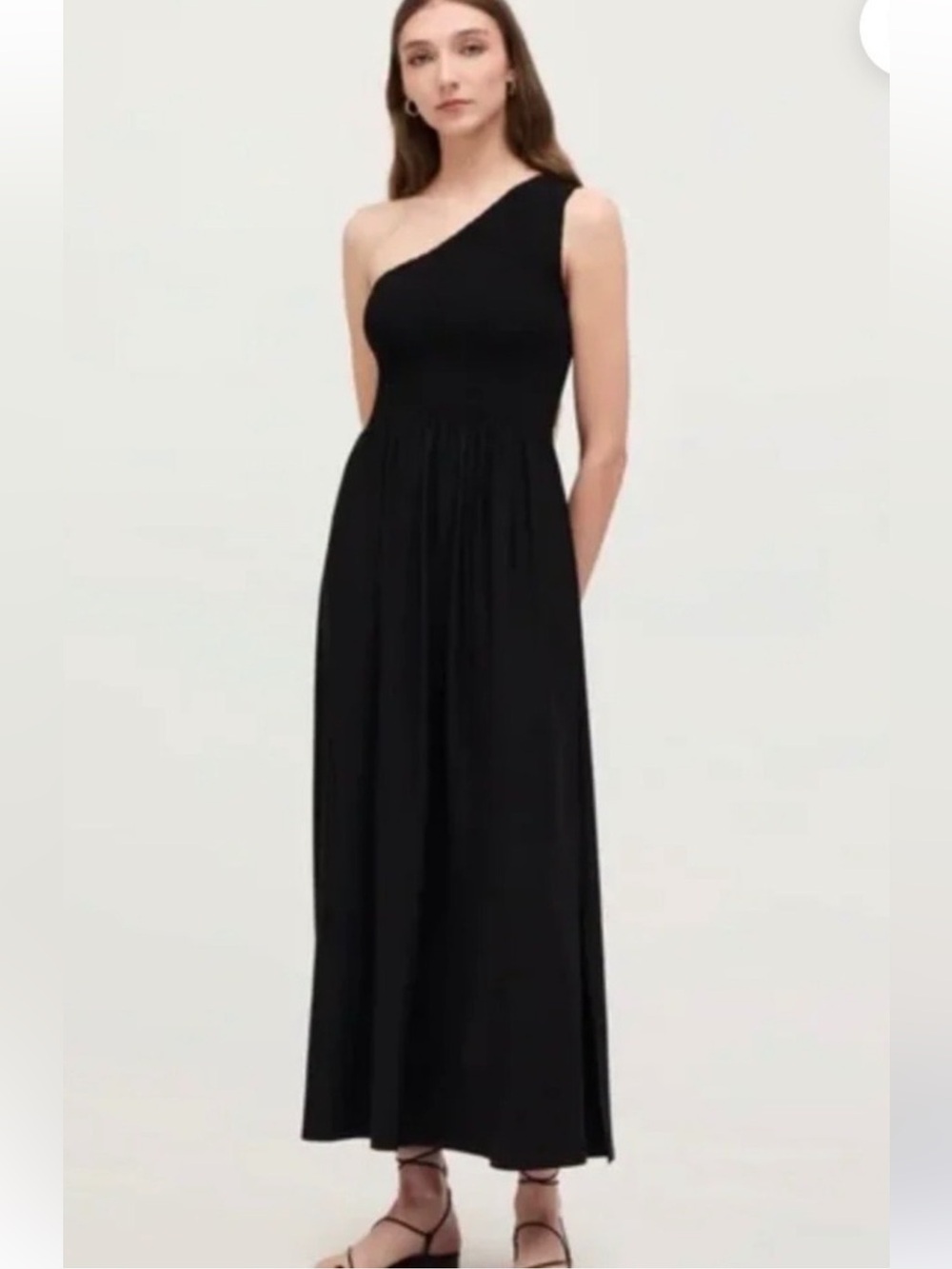 Hill House Black Smocked Nap Dress
